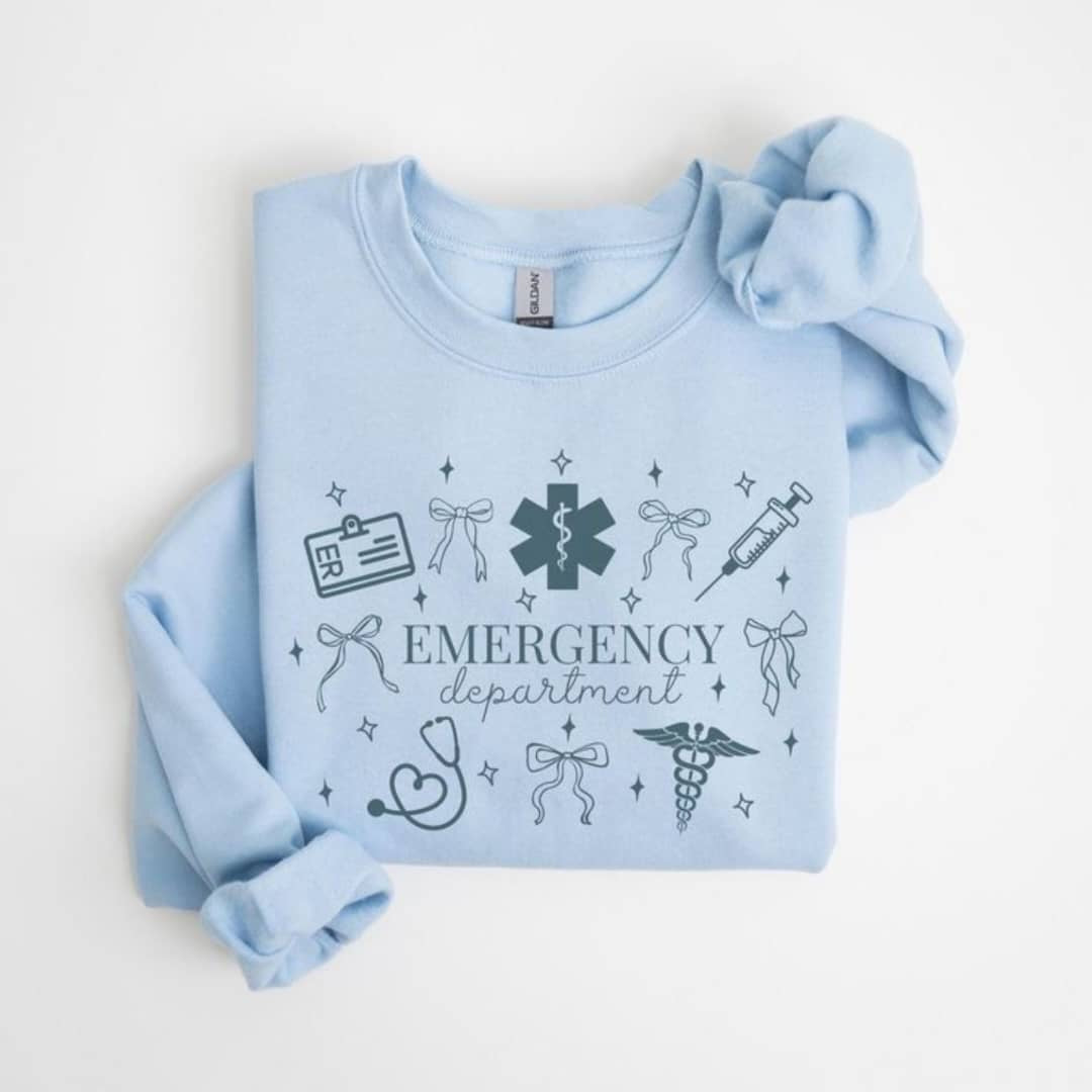 Personalized healthcare sweatshirt for nurses and doctors — custom specialty or role printed sweatshirt by Magnificent Wears