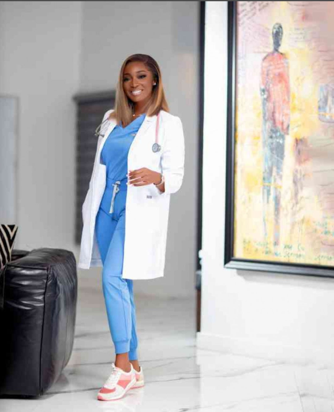 Mags™ White Clinical Coat- Professional & Timeless