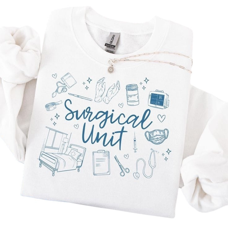 Personalized healthcare sweatshirt for nurses and doctors — custom specialty or role printed sweatshirt by Magnificent Wears