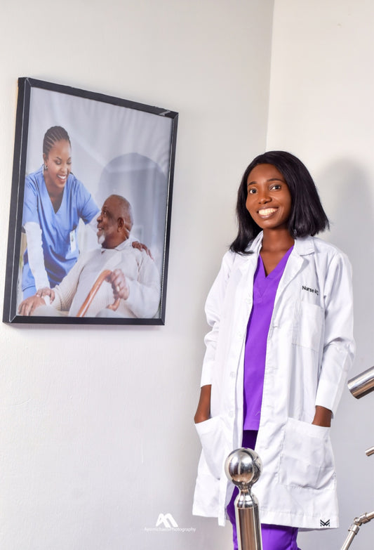 Mags™ White Clinical Coat- Professional & Timeless